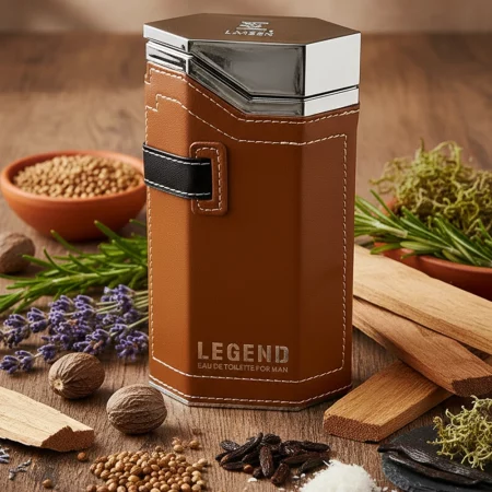 عطر ادوپرفیوم مردانه امپر مدل لجند(قهوه ای) با رایحه گرم و شیرین