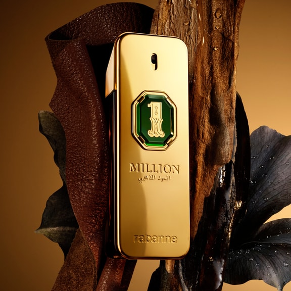 عطر پرفیوم اینتنس مردانه پاکورابان مدل 1 میلیون گلدن عود با رایحه گرم و شیرین