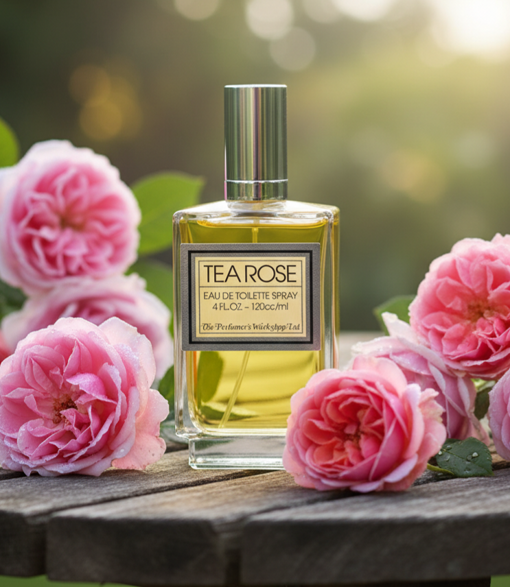 عطر ادوتویلت زنانه پرفیومز ورکشاپ مدل تی رز با رایحه خنک و ملایم