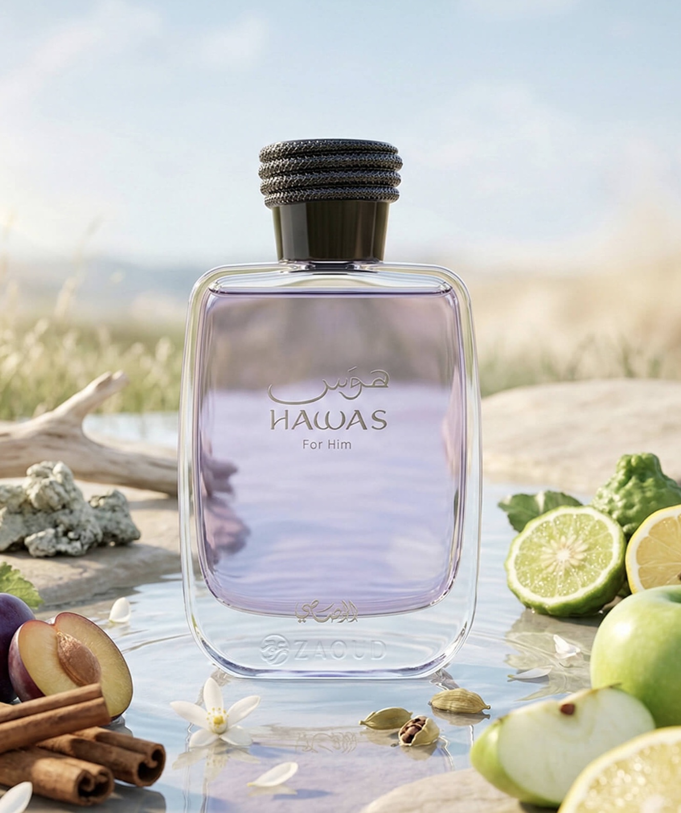 عطر ادوپرفیوم مردانه رساسی مدل هاواک با رایحه خنک و شیرین