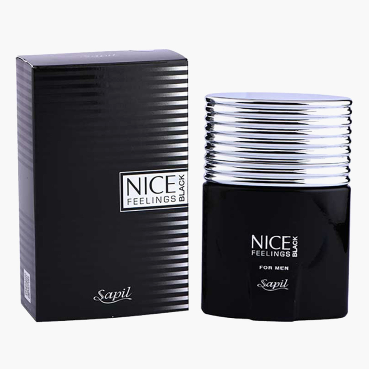 عطر ادوتویلت مردانه ساپیل مدل نایس بلک با رایحه گرم و تلخ