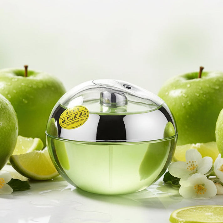 عطر ادوپرفیوم زنانه دی کی ان وای مدل بی دلیشز با رایحه خنک و ملایم