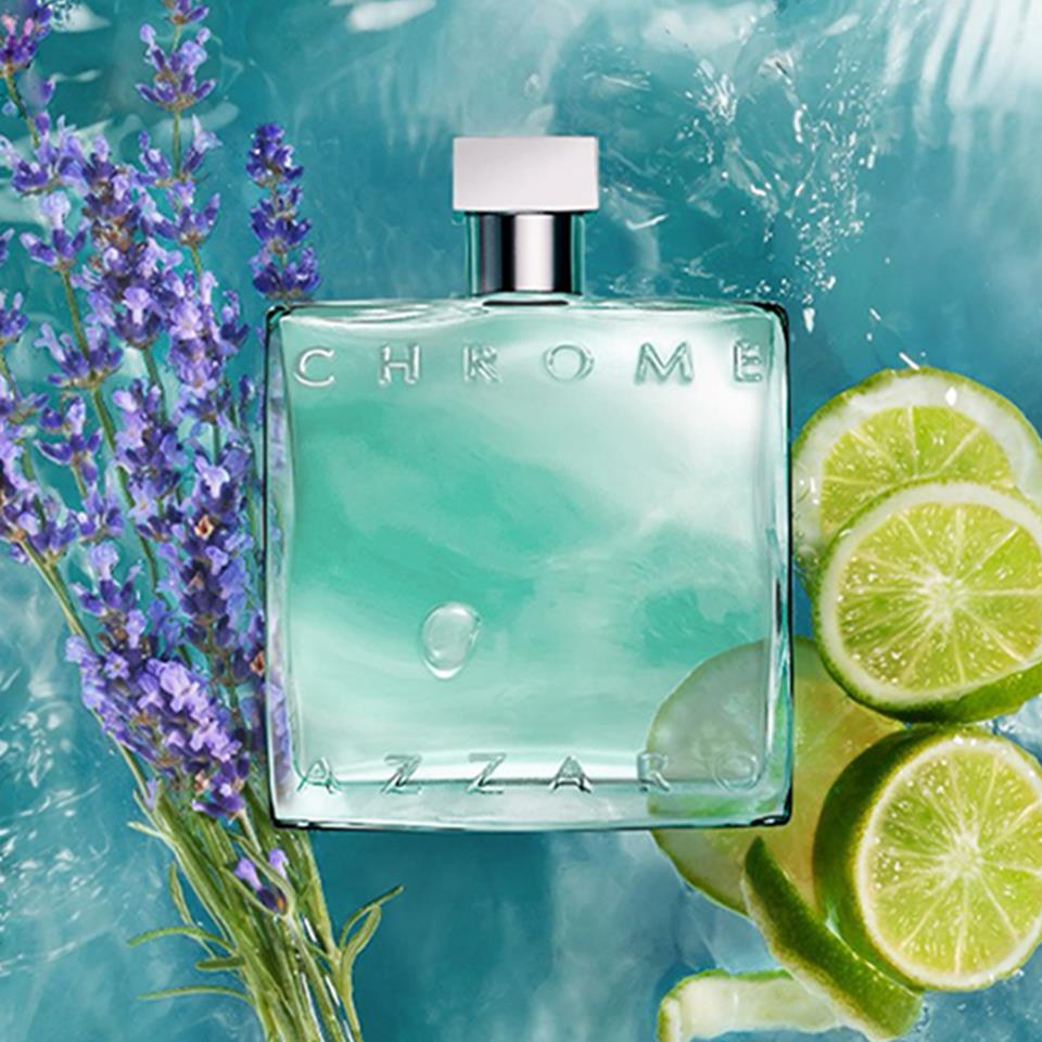 عطر ادوتویلت مردانه آزارو مدل آزارو کروم با رایحه خنک و ملایم