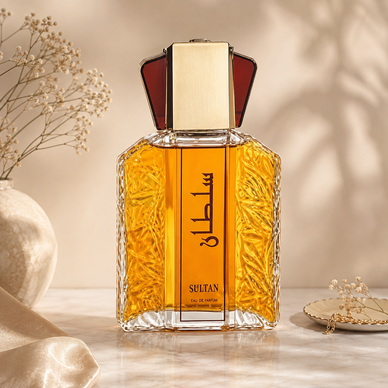 عطر ادوپرفیوم مردانه صفا رایحه مدل سلطان با رایحه گرم و شیرین